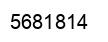 Number 5681814 black image