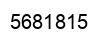Number 5681815 black image