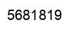 Number 5681819 black image