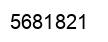 Number 5681821 black image