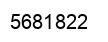 Number 5681822 black image
