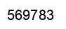Number 569783 black image