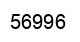 Number 56996 black image