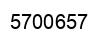 Number 5700657 black image