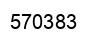 Number 570383 black image