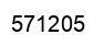 Number 571205 black image
