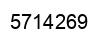 Number 5714269 black image