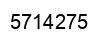 Number 5714275 black image