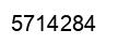 Number 5714284 black image