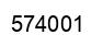 Number 574001 black image