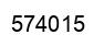 Number 574015 black image