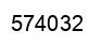 Number 574032 black image