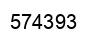 Number 574393 black image