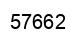 Number 57662 black image
