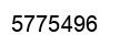 Número 5775496 imagen negro