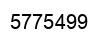 Number 5775499 black image