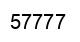 Number 57777 black image