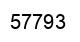 Número 57793 imagen negro