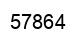 Number 57864 black image