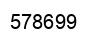 Number 578699 black image