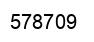 Number 578709 black image