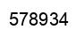 Number 578934 black image