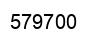 Number 579700 black image