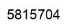 Number 5815704 black image