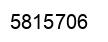 Number 5815706 black image