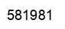 Number 581981 black image