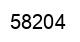 Number 58204 black image