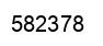 Number 582378 black image