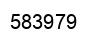 Number 583979 black image