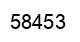 Número 58453 imagen negro