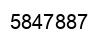 Número 5847887 imagen negro