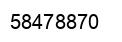 Number 58478870 black image