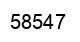 Number 58547 black image