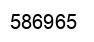 Number 586965 black image