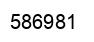Number 586981 black image