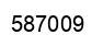 Number 587009 black image