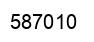 Number 587010 black image