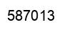Number 587013 black image