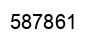 Number 587861 black image