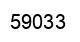 Number 59033 black image