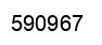 Number 590967 black image