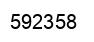Number 592358 black image