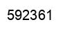 Number 592361 black image