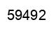 Número 59492 imagen negro