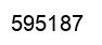 Number 595187 black image