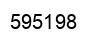 Number 595198 black image